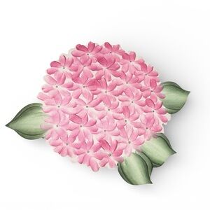 Vintage Placemats Set of 3 Hydrangea Pacemat by Carole Shiber Hand Painted